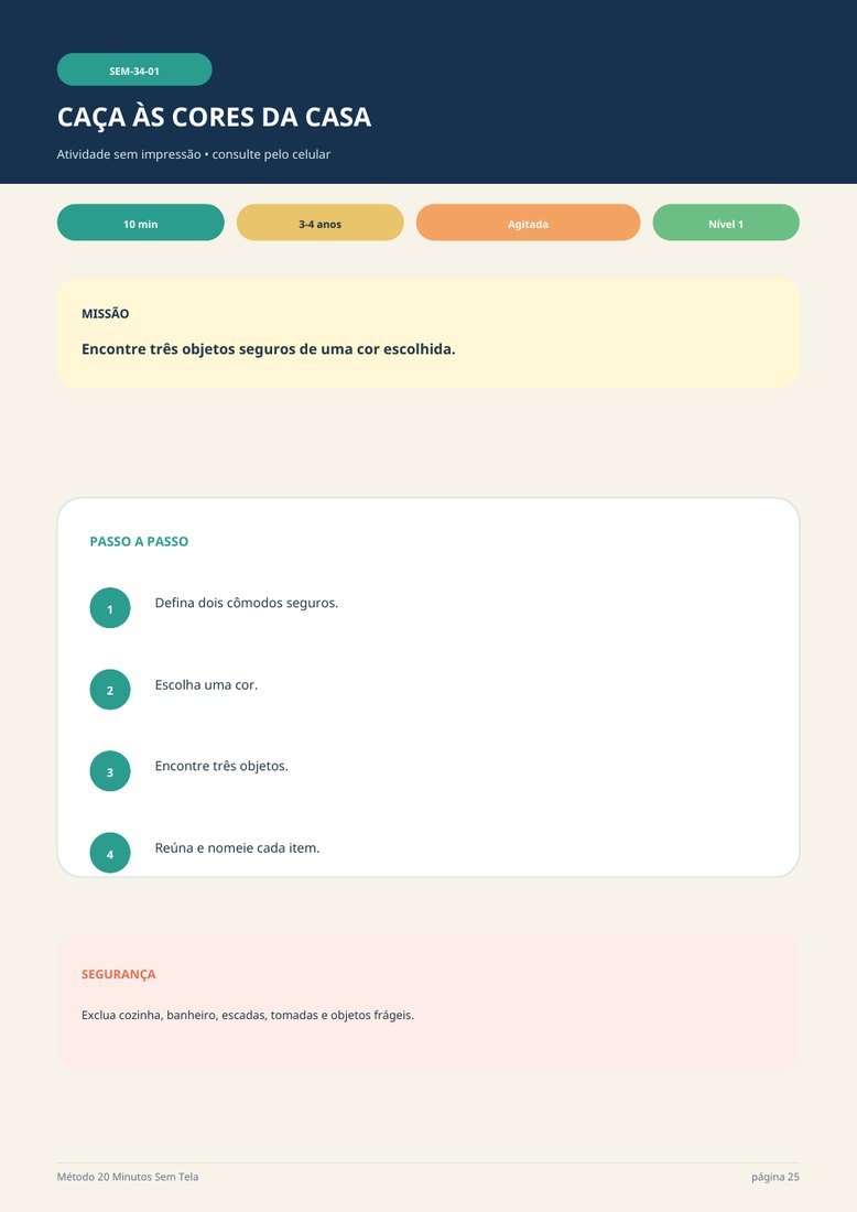 Amostra de atividade infantil